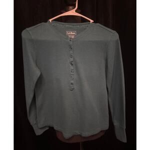 L.L. Bean Waffle Knit Henley